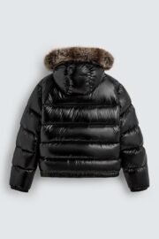 FEATHER PUFFER JACKET WITH HOODIE - Image 2