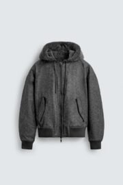 REVERSIBLE FAUX LEATHER BOMBER