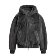 FAUX LEATHER BOMBER JACKET