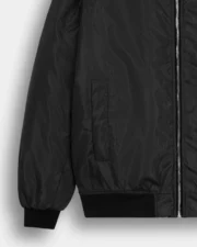 Men’s Black Bomber Jacket - Image 2