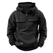 Men’s Casual Hooded Sports Sweatshirt with Pockets - Image 4
