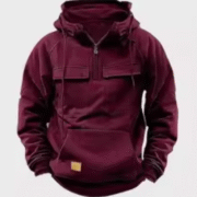 Men’s Casual Hooded Sports Sweatshirt with Pockets
