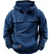 Men’s Casual Hooded Sports Sweatshirt with Pockets - Image 2